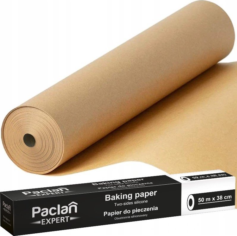 Paclan Pergamin papier do pieczenia silikonowany 38cm 50m