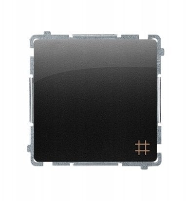 Simon Basic Łącznik krzyżowy (moduł) 10AX, 250V, zaciski śrubowe czarny BMW7.01/49