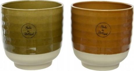 Kaemingk Doniczka kamionkowa na kwiaty mix 12 cm