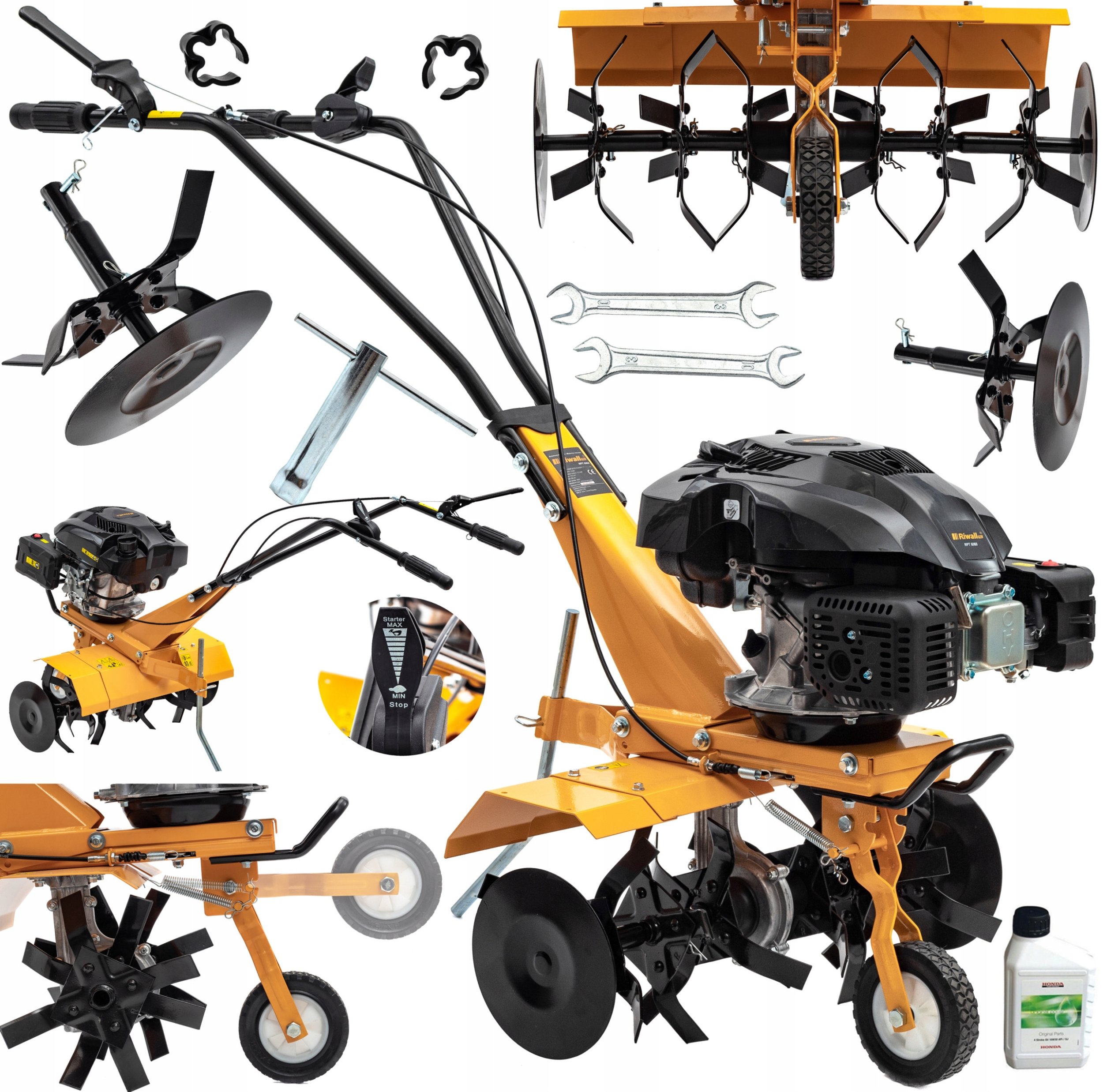 SPALINOWA GLEBOGRYZARKA RIWALL RIWALL RPT 6060 KULTYWATOR METAL PRZEKŁADNIA