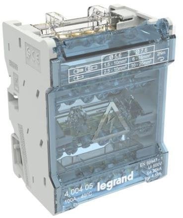 Modułowy blok rozdzielczy 4P 1,5-16mm2 4M 100A 6 zacisków 400405