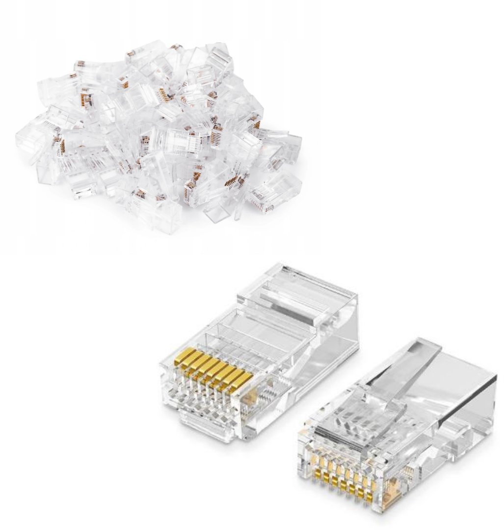 tv39 50x KOŃCÓWKA KOŃCÓWKI WTYK WTYKI RJ45 RJ 45 RJ-45