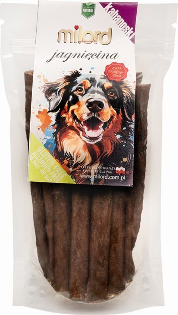 Przysmak dla psa Milord Kabanosy z jagnięciny 80 g