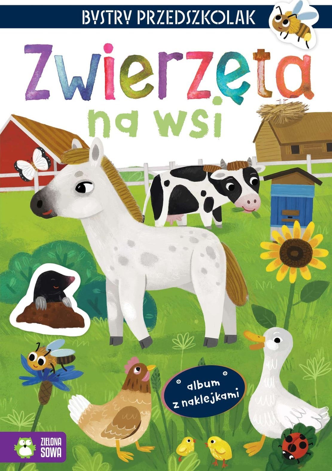 Zielona Sowa Bystry przedszkolak Zwierzęta na wsi 95114