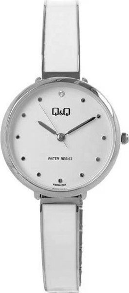 Zegarek QQ Zegarek damski QQ F669-201 srebrny