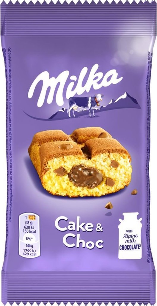 Milka Cake & Choc Ciastko biszkoptowe 35 g