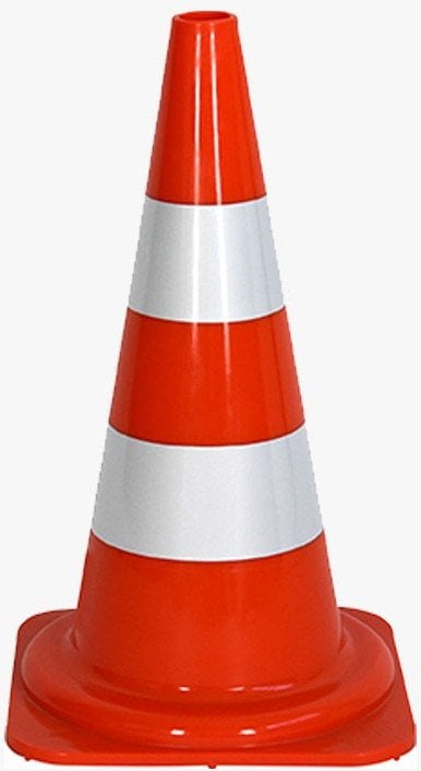 Viso CSC 501, Traffic cone, Red, White, 1 pc(s), PVC, 490 mm, 900 g