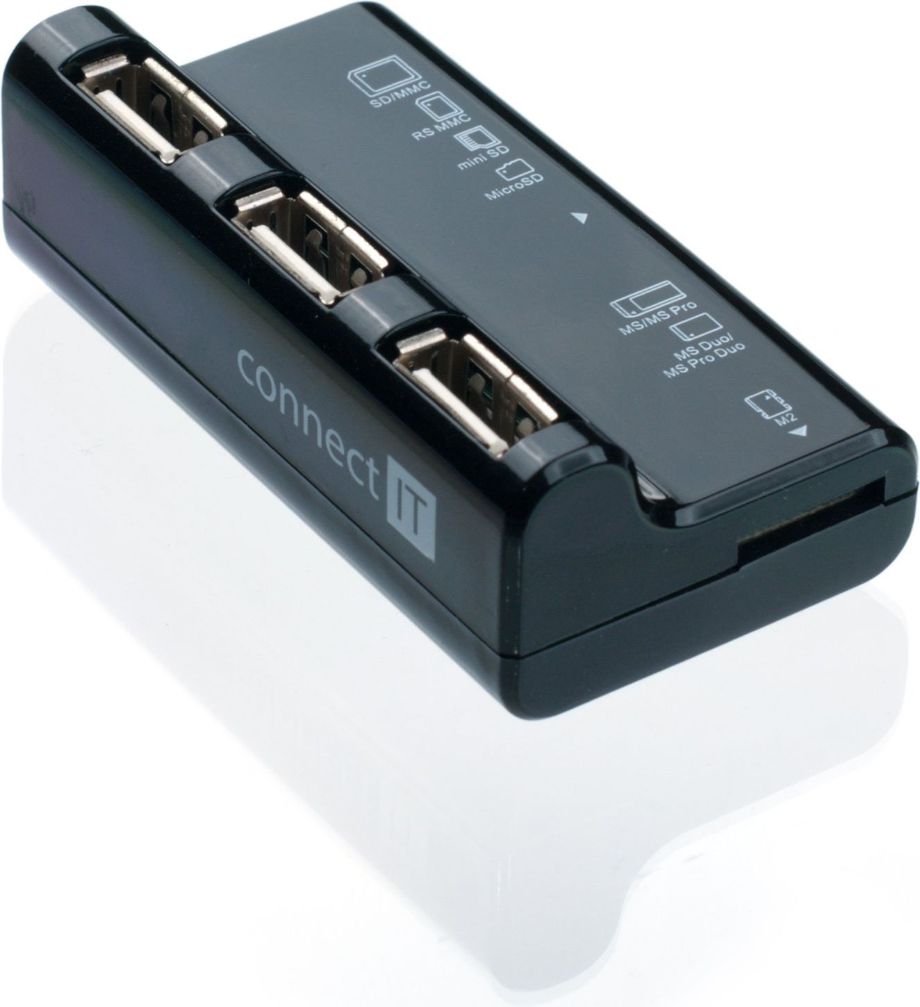 HUB USB Connect IT CI-87 1x microSD + 3x USB-A 2.0 (CI-87)
