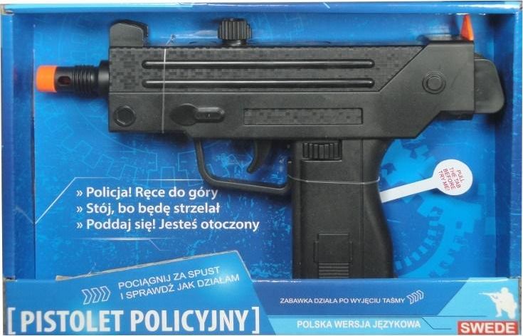 Swede Pistolet policyjny z polskim modułem dźwiękowym (G2239)
