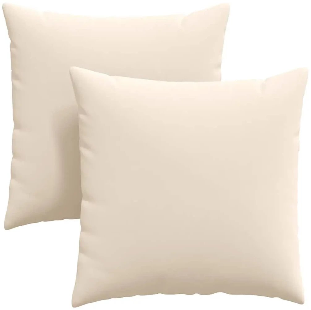 vidaXL Poduszki na sofę 2 pcs Beżowy 60 x 60 cm tkanina