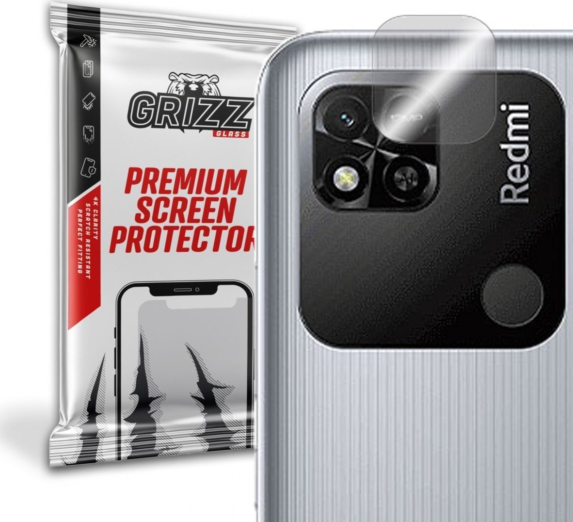 GrizzGlass Szkło hybrydowe na aparat Grizz Xiaomi Redmi 10A