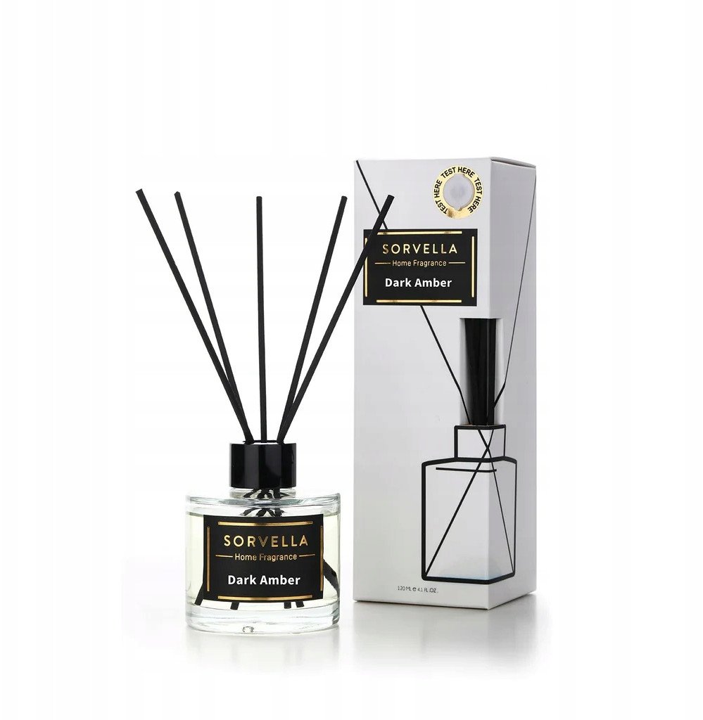 SORVELLA Home Diffuser patyczki zapachowe Dark Amber 120ml