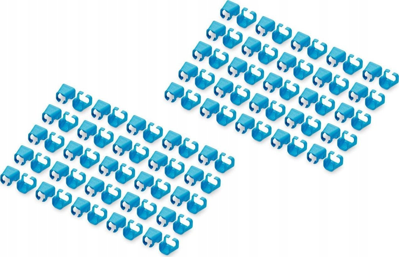Digitus DIGITUS Farbclips für Patchkabel RJ45 100 Stück blau