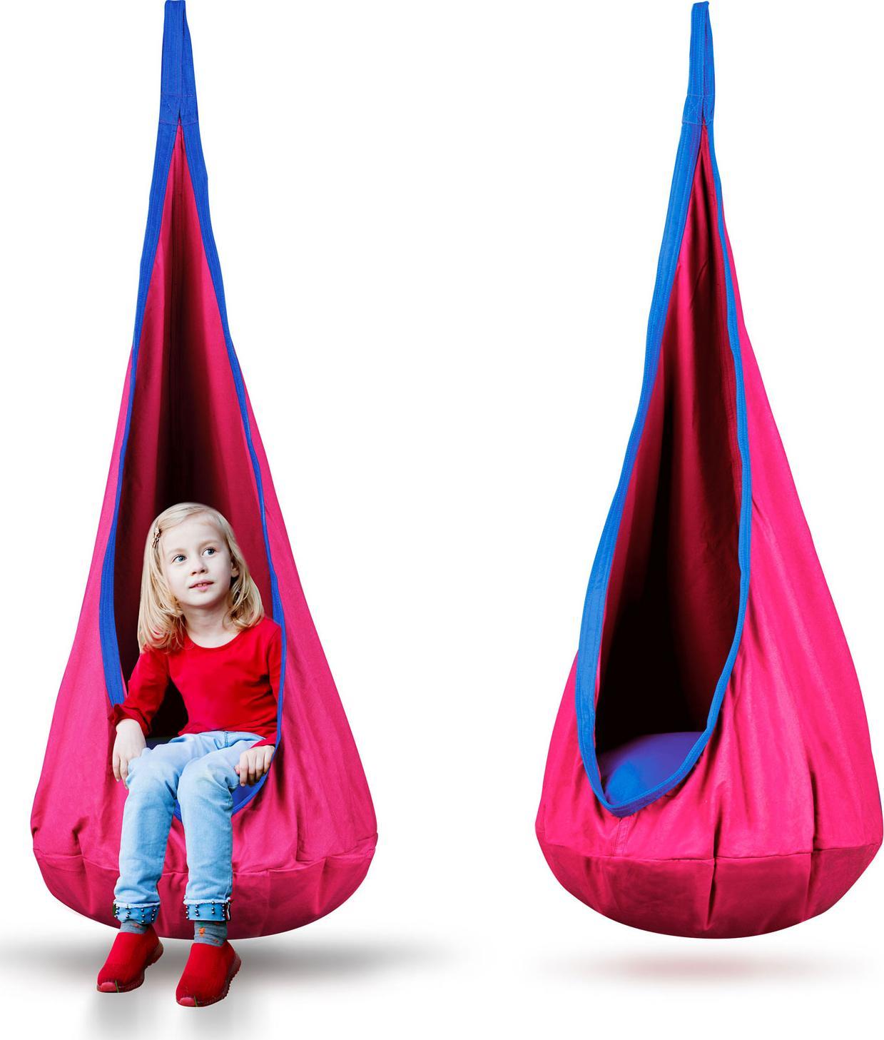 Neo-Sport Kokon fotel wiszący różowy