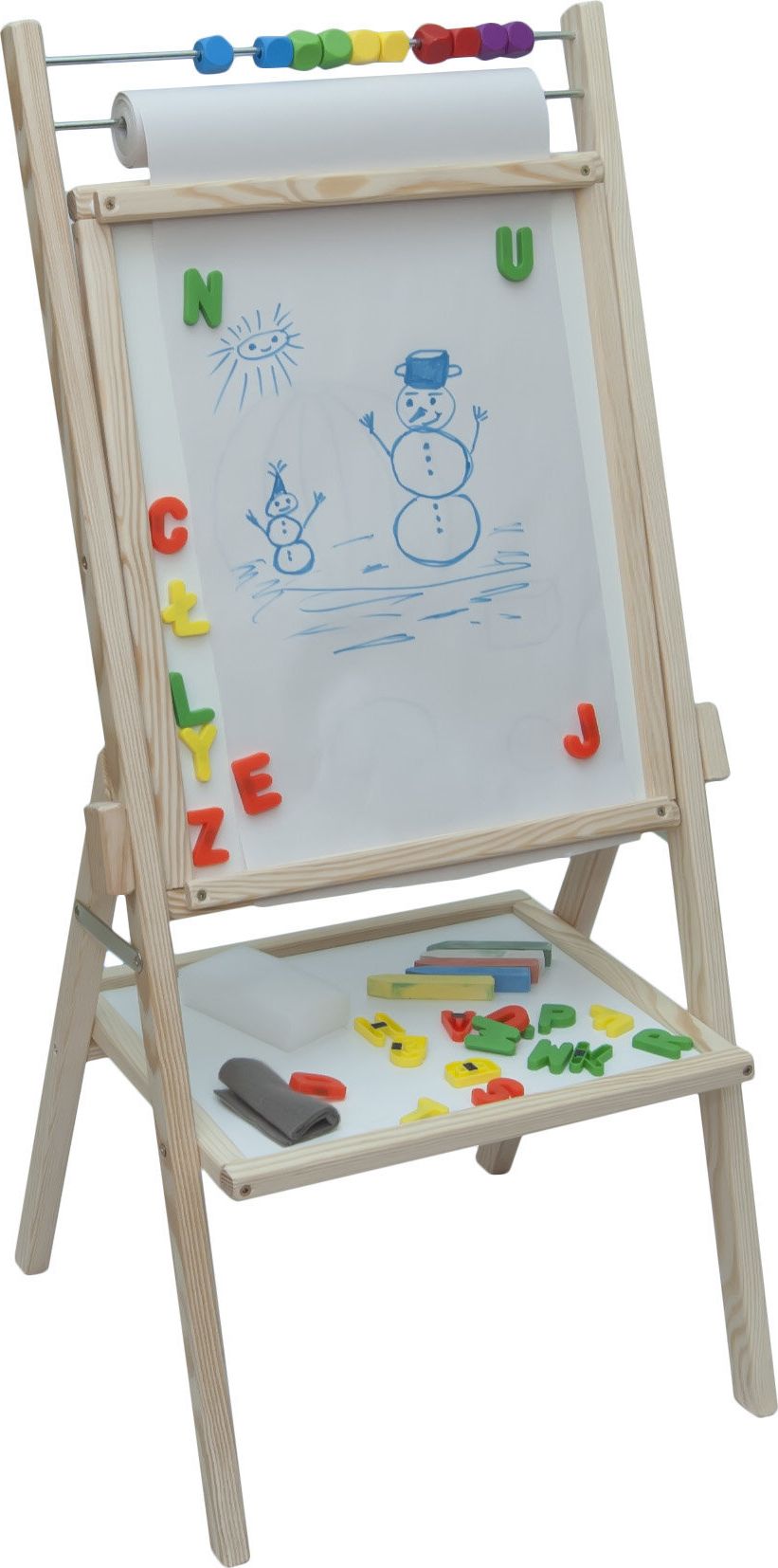 3toysm Dvipusė magnetinė piešimo lenta su popieriaus ritiniu 3toysm, OPN, dėž.