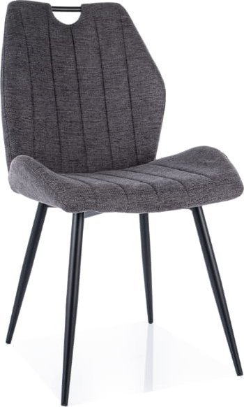 Signal Krzesło tapicerowane ARCO BREGO ciemno szary