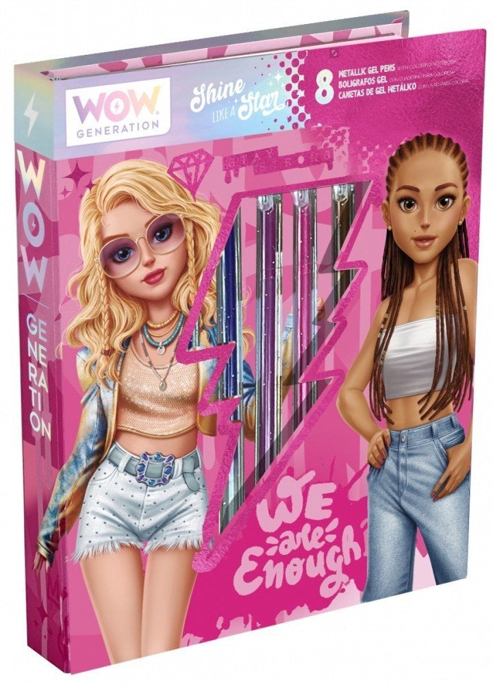 Kids Euroswan Zestaw kreatywny Notatnik, 8 długopisów