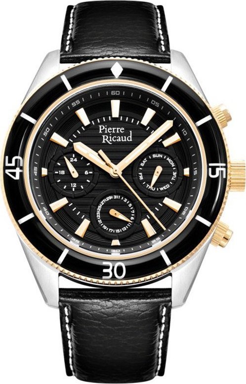 Zegarek Pierre Ricaud Zegarek męski Pierre Ricaud P97248.X214QF czarny