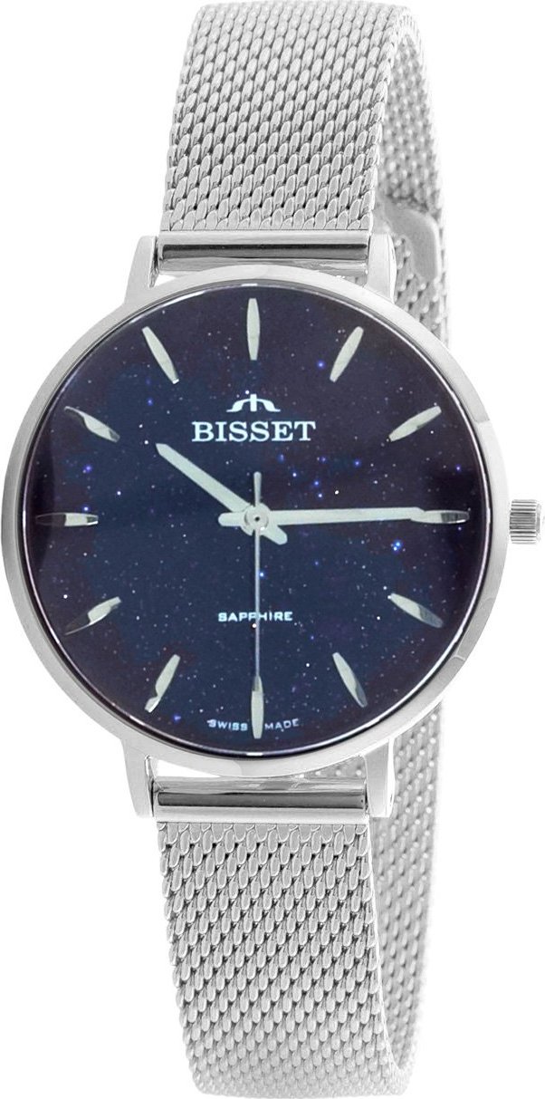 Zegarek Bisset Szwajcarski zegarek damski Bisset BSBF32 srebrny gt