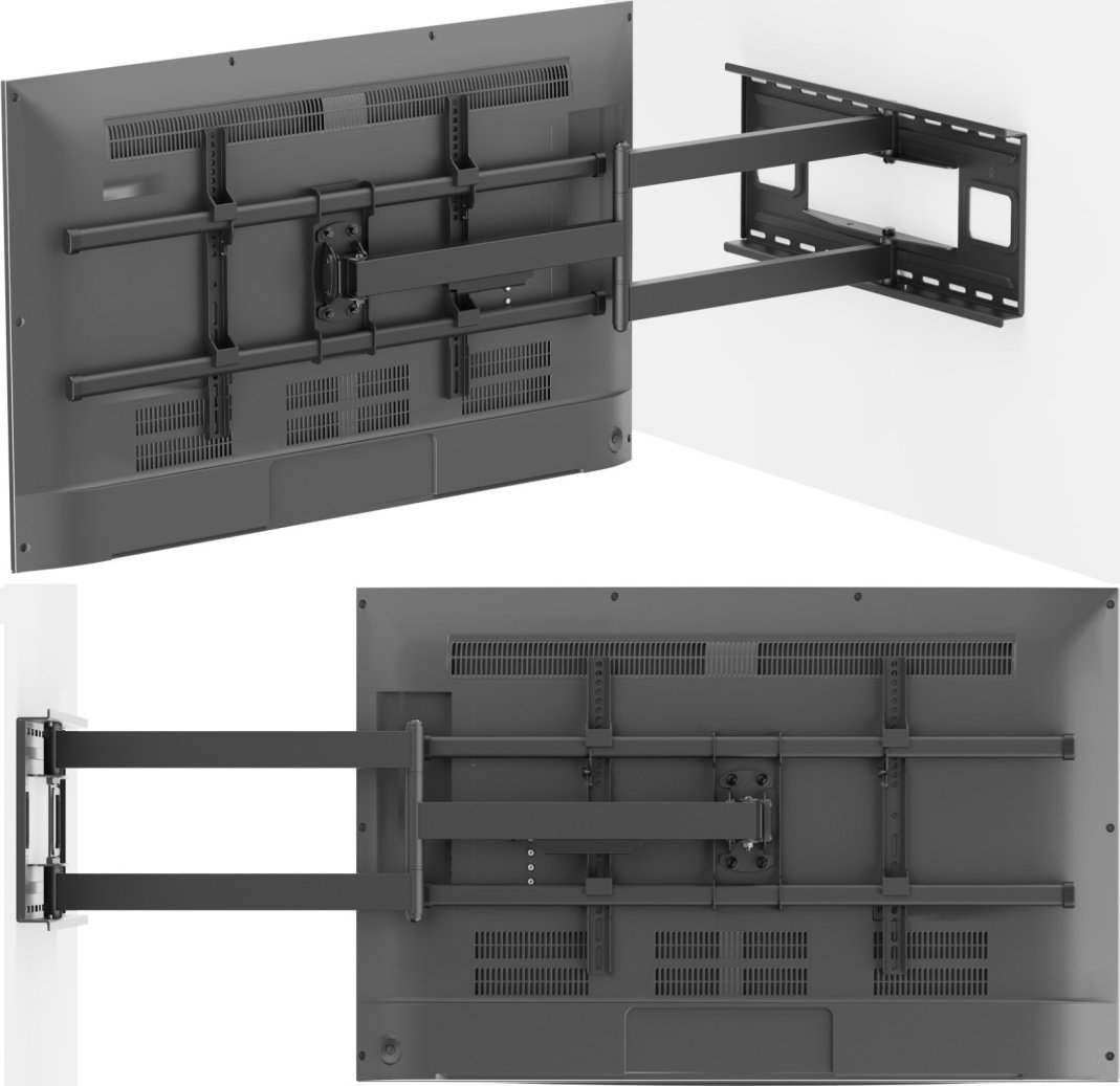 VETOUSON Dlugi 102cm Uchwyt do Telewizora 43-80 cali VX-530 Wieszak TV