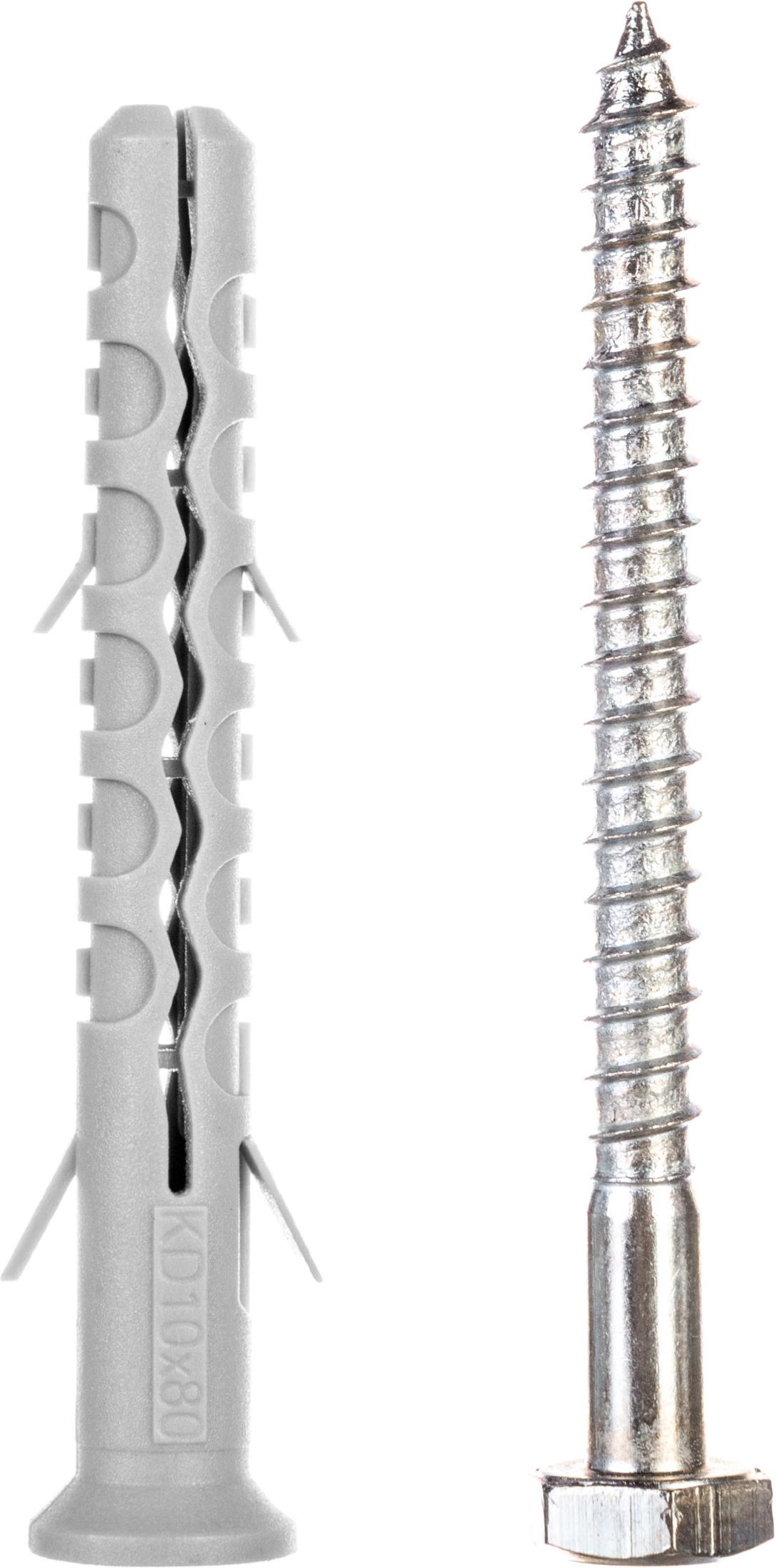 Koelner Kołek fi 10x80mm z długą płaszczyzną podziału z wkrętem sześciokątnym 50szt. (KD-10080)