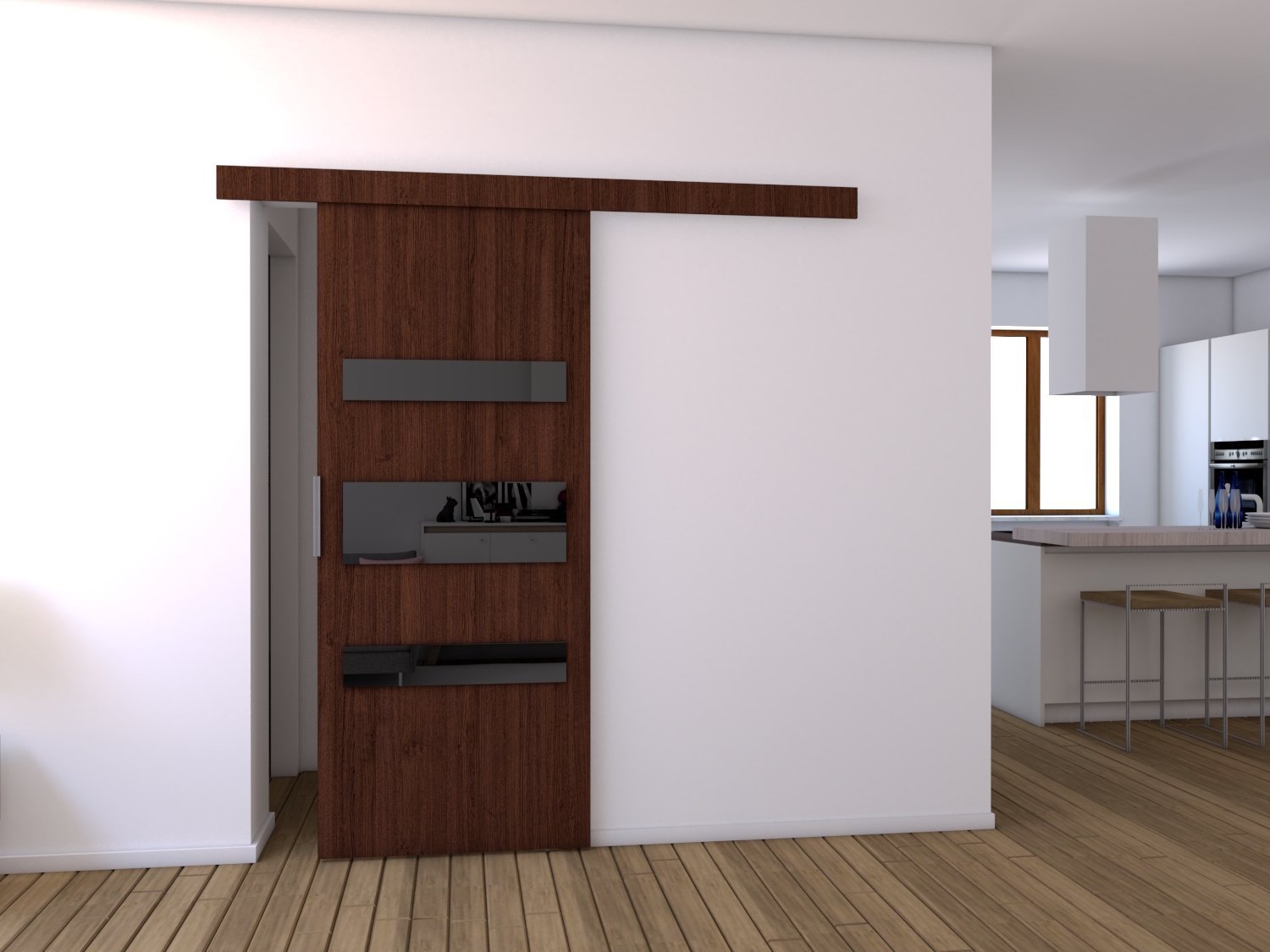 Drzwi Przesuwne Drzwi przesuwne D80 86x205 Wenge