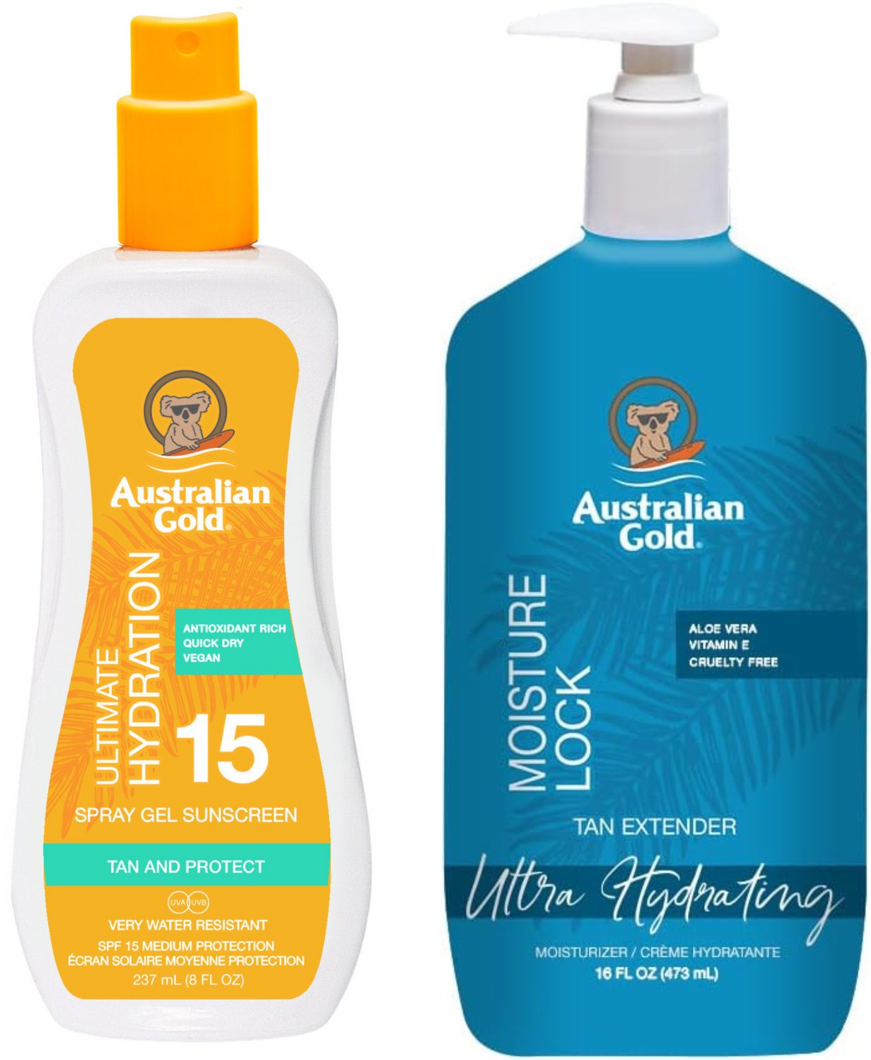 Australian Gold Żel W Sprayu Z Filtrem SPF15 + Moisture Lock 473ml