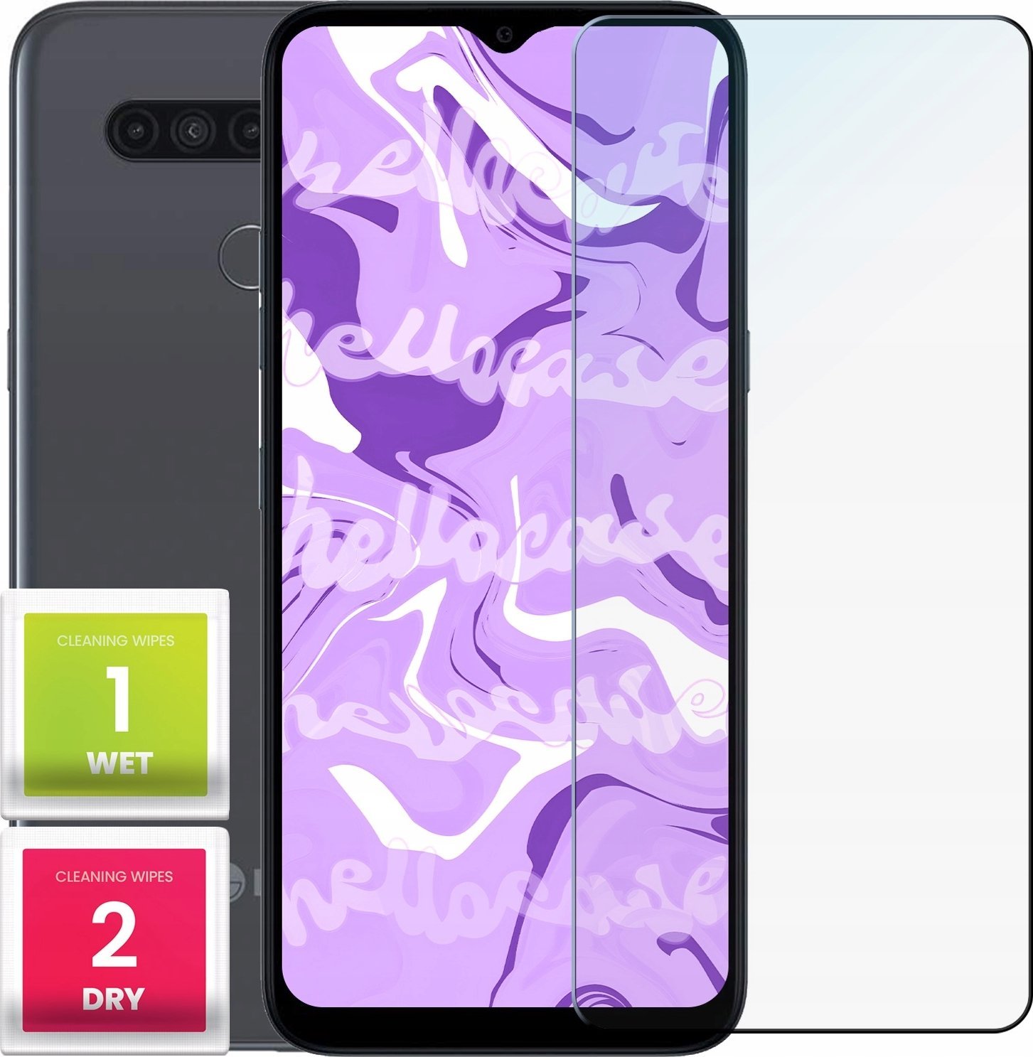 Hello Case Szkło Hartowane do Lg K41s (szybka 9H, płaskie 2.5D, ochronne, szybka)