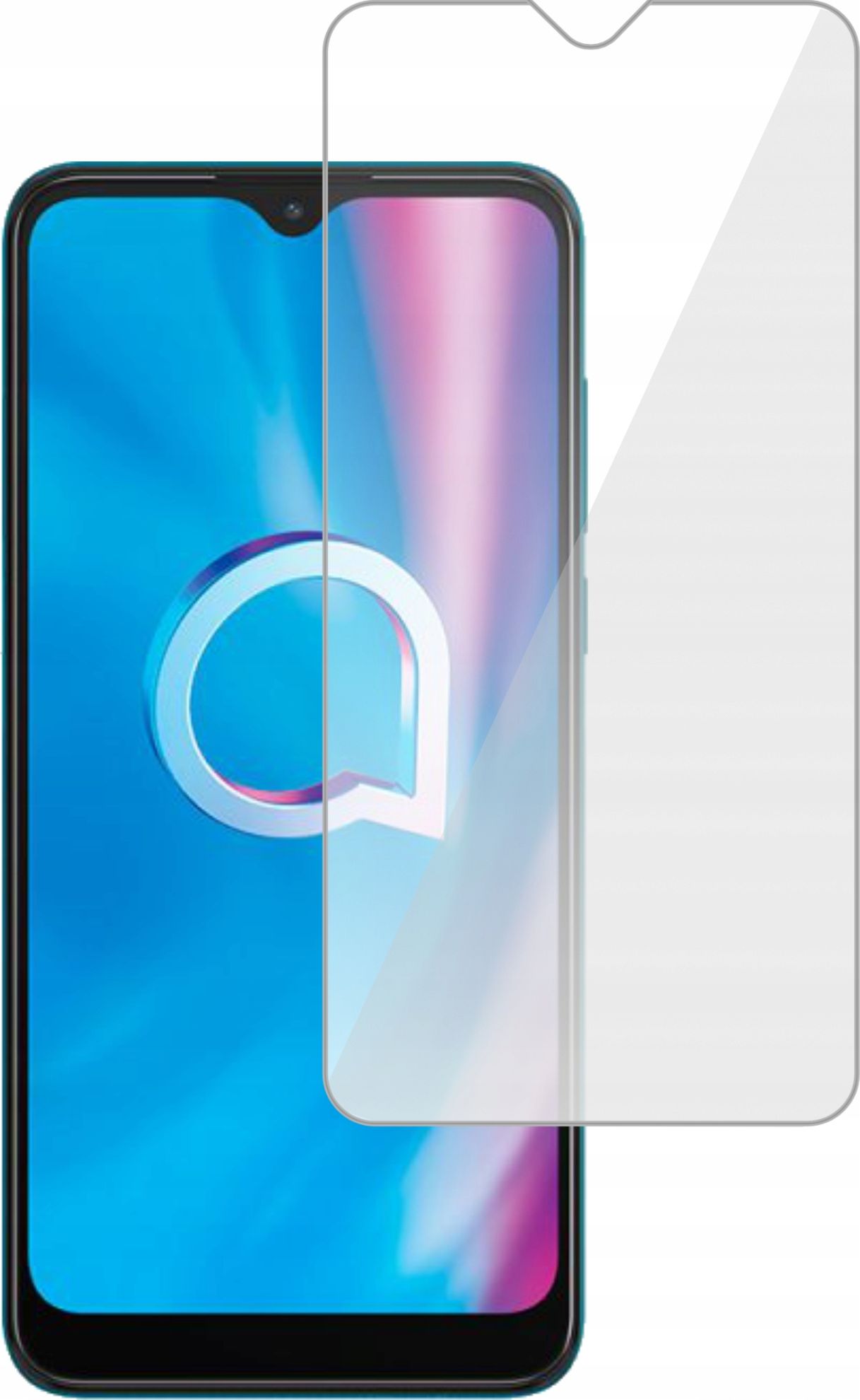 etumi Szkło Hartowane 9H Do Alcatel 1S 2020 Szybka Szkiełko Ochronne Na Ekran Twarde Płaskie Przód / Ochrona Matrycy Telefonu Glas0284