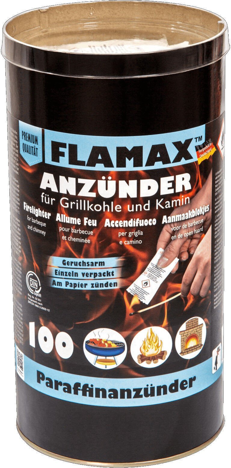 Paraffin lighters paper pack 100 pcs 4012425181024