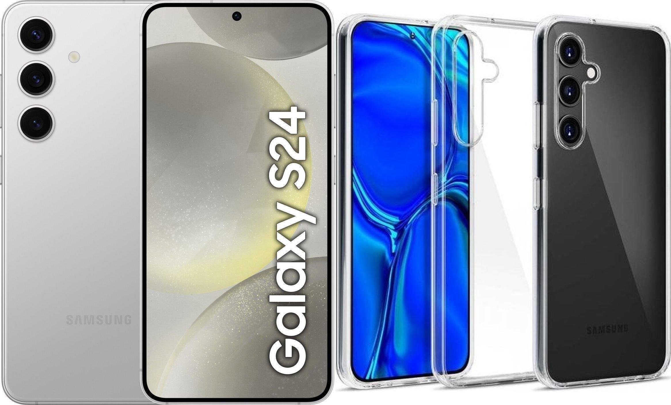 Smartfon Samsung Galaxy S24 5G 8/128GB Szary (SM-S921BZA) + Etui Clear Case