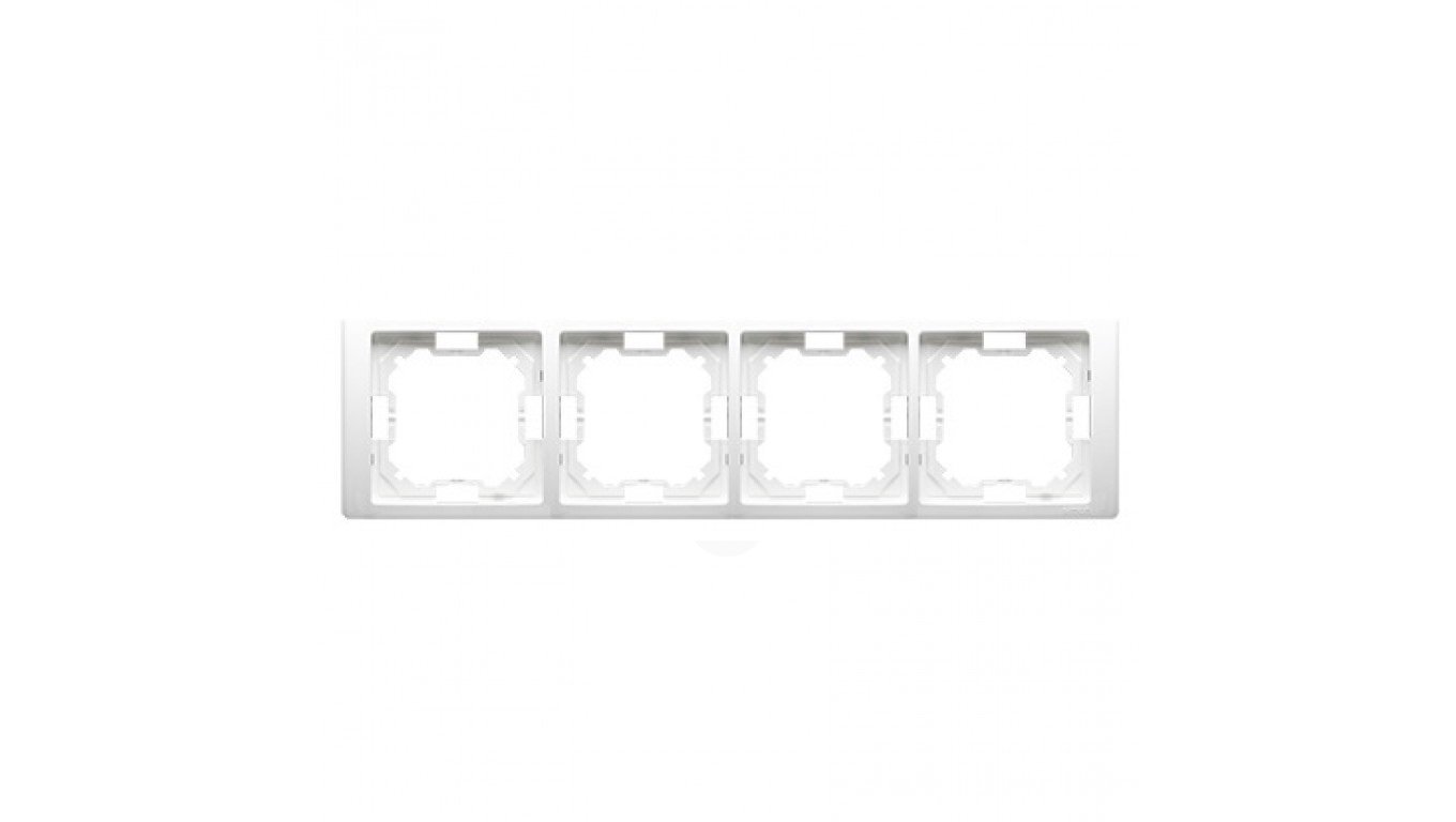 Kontakt-Simon Ramka poczwórna Neos biała - BMRC4/11