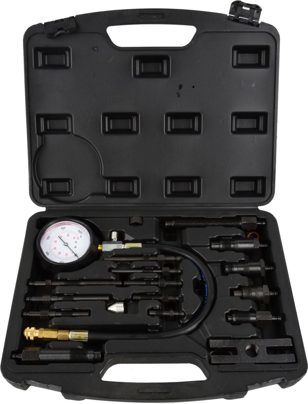 Geko tester ciśnienia sprężania diesel z adapterami, 17 elementów (G02515)