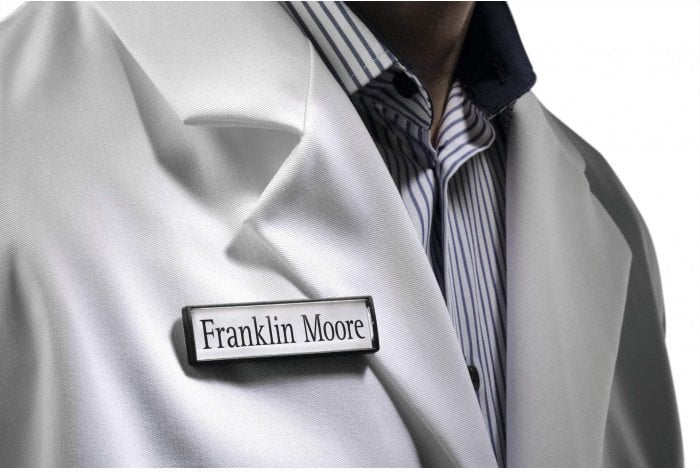 Durable DURABLE Namensschild Clip-Card Magnet 17x67mm 25er Pck schw