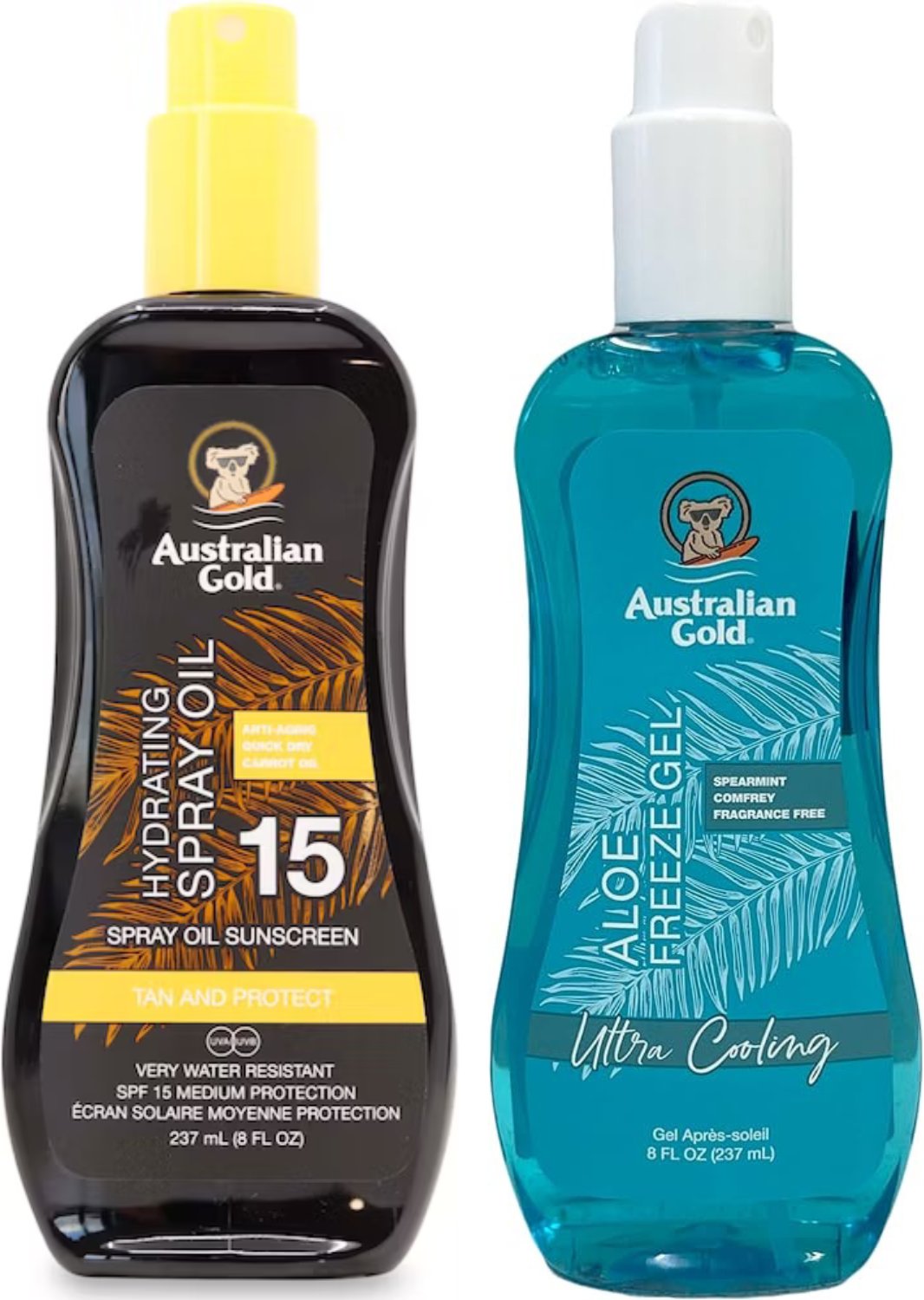 Australian Gold SPF15 Olejek W Sprayu Ochronny + Aloe Freeze Gel