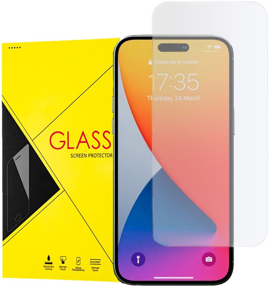 Szkło Hartowane do iPhone 15 Pro, Przezroczyste