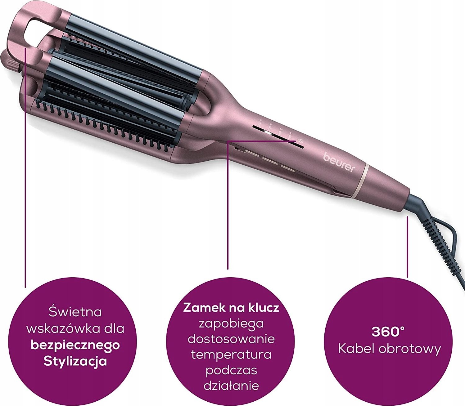 Beurer Beurer HT 65 Wave Iron 4-in-1 Styling