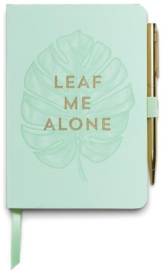 Notatnik z długopisem Leaf Me Alone