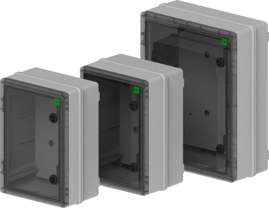 Elektro-Plast Szafka rozdzielcza hermetyczna INDUSTRIAL SR1 252x352x142mm 400V IP65 transparentna 2753-01