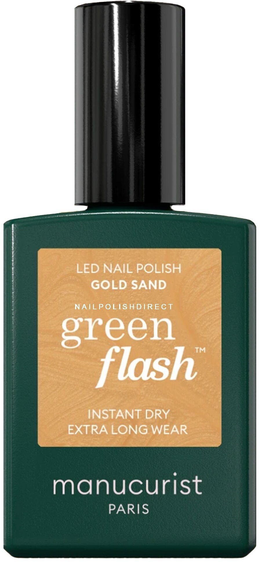 MANUCURIST_Green Flash Led Gel Nail Lacquer lakier do paznokci Gold Sand 15ml