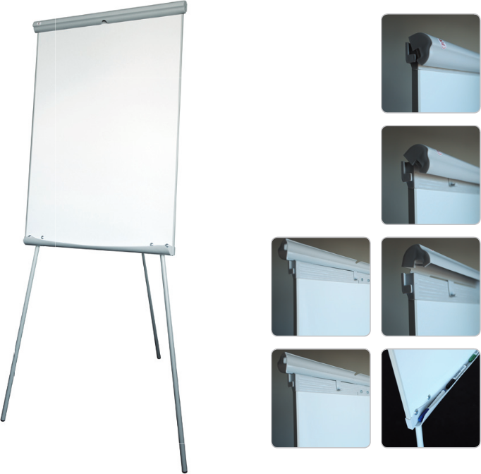 Flipchart 2x3 Flipchart ECO magnetyczny-suchościeralny (TF01 Popiel)