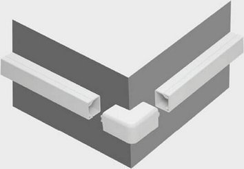 STASIŃSKI Osprzęt do listew elektroinstalacyjnych, narożnik zewnętrzny BIAŁY NZ 14x14 (1szt.)