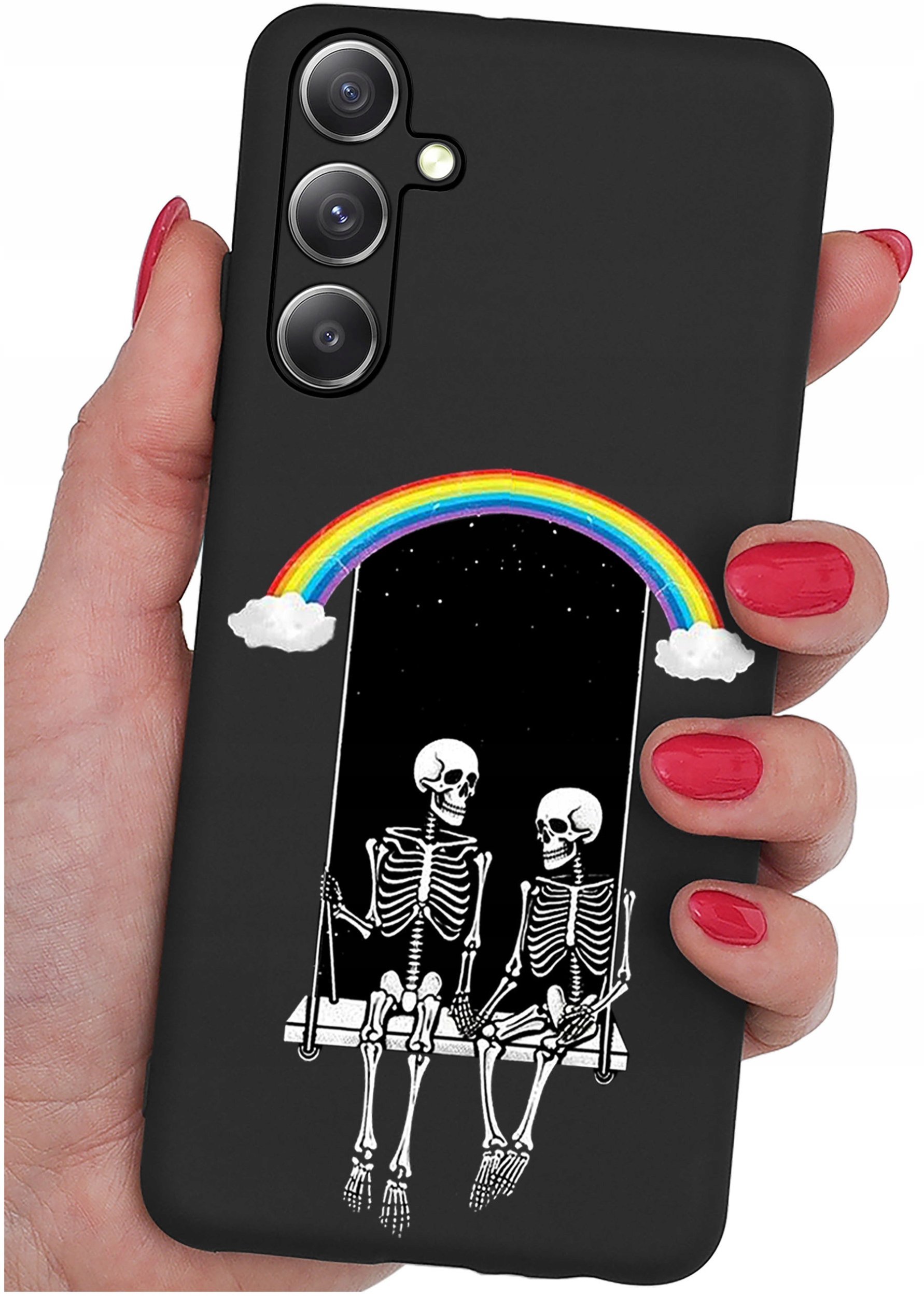 Etui do Samsung Galaxy M35 5G WZORY |SILIKONOWE MATT CASE + SZKŁO 9H