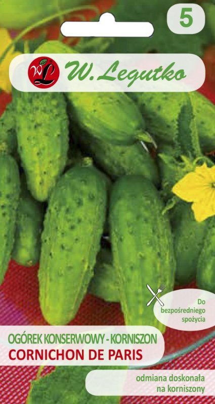 Legutko Nasiona Ogórek gruntowy korniszonowy Cornichon, 5g