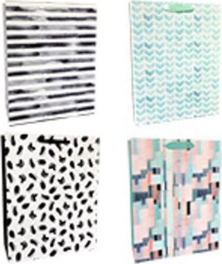 Incood Torba prezentowa 26x32cm Pasy, Piksele mix