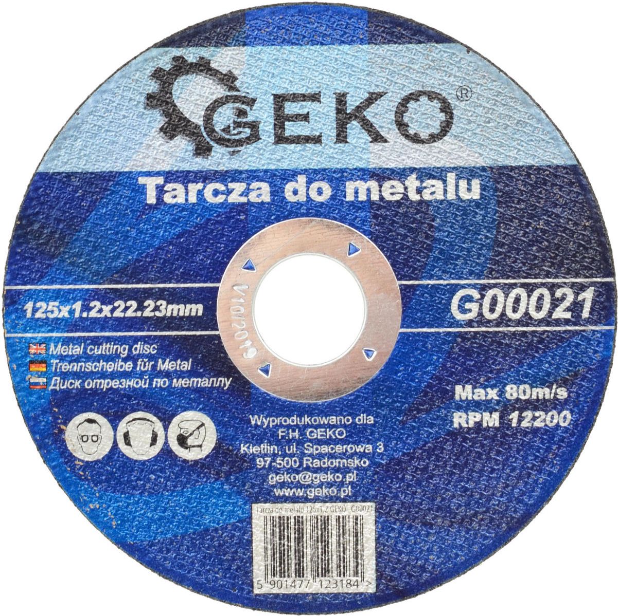 Geko tarcza do metalu 125x1,2 (G00021)