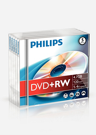 Philips DVD+RW 4.7 GB 4x 1 sztuka (DW4S4J05F/10)