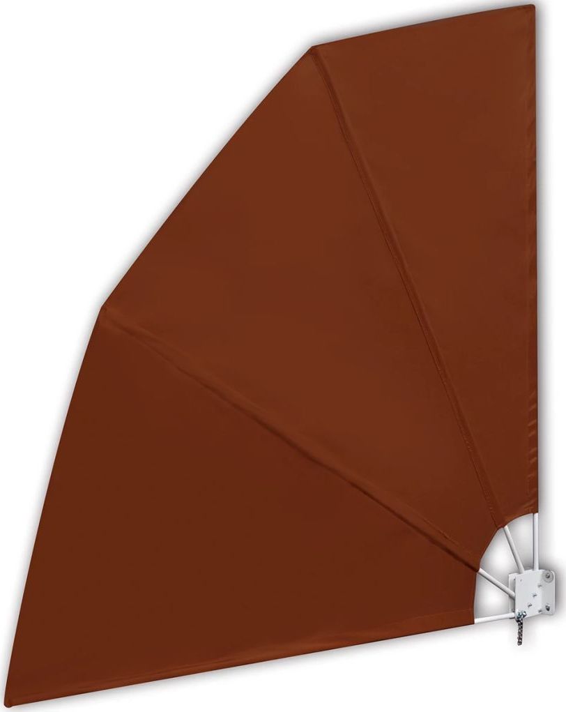 vidaXL Składany parawan balkonowy, terakota, 210x210 cm