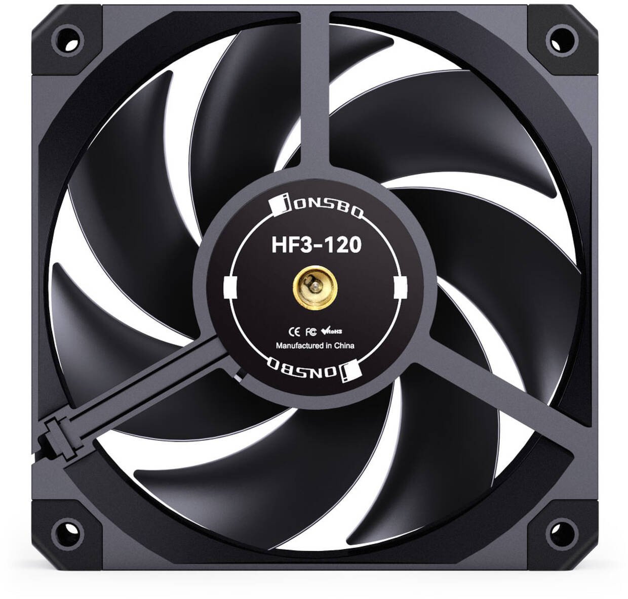 Wentylator Jonsbo Wentylator wysokowydajny PWM - 120mm, czarny