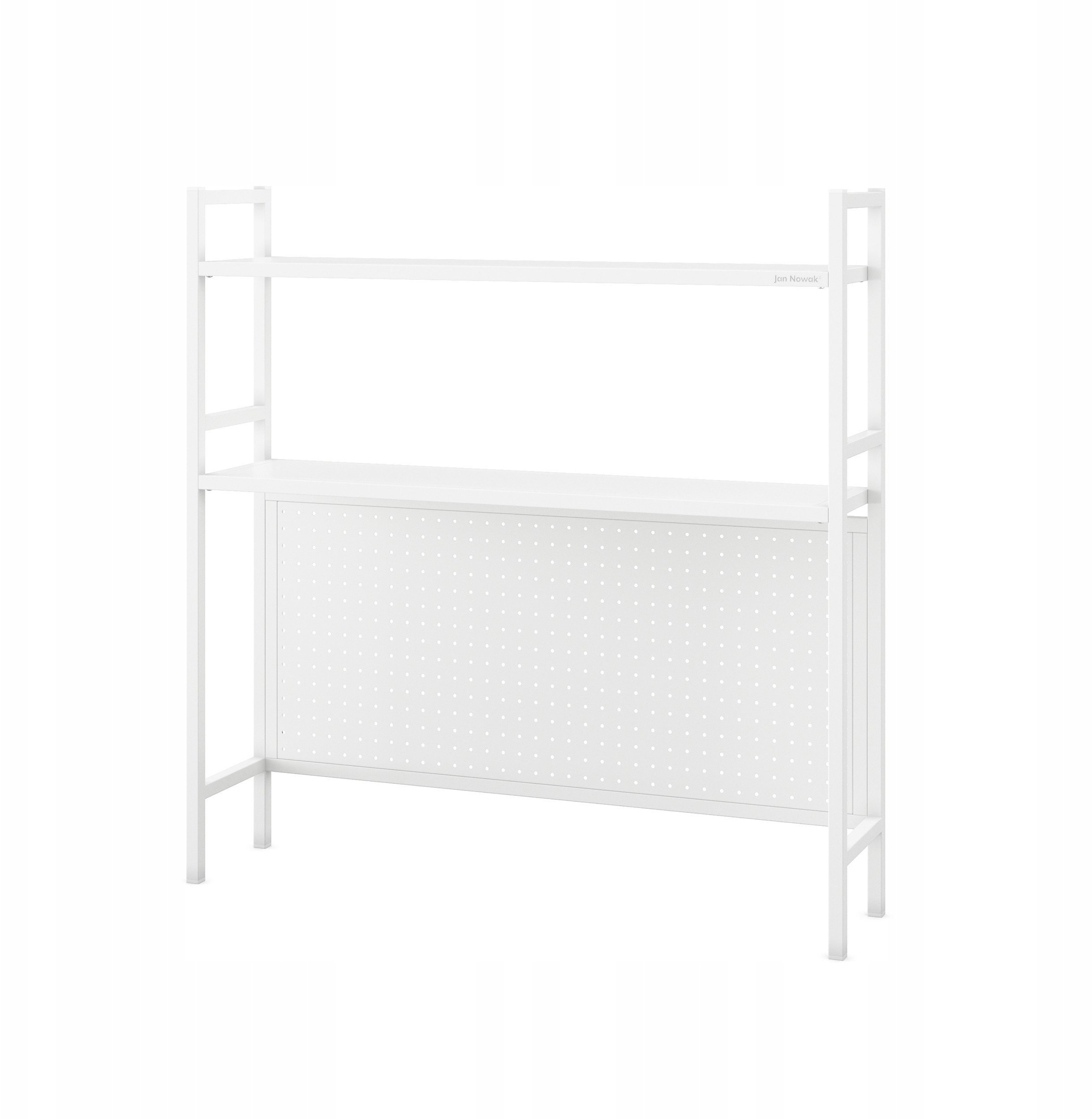 Metalowa nadstawka na biurko JENNY, 950 x 980 x 220 mm, biała